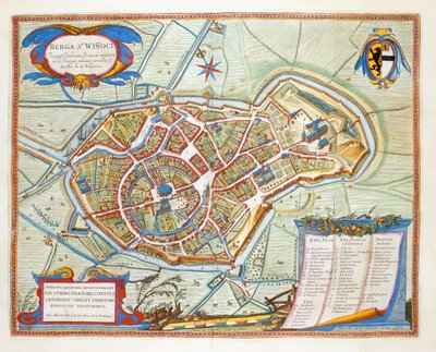 Bergen, Netherlands, 1649 by Joan Blaeu